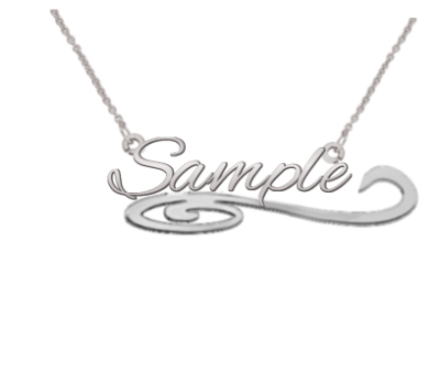 Cursive Name Necklace (3-10 Characters) Peoples Jewellers