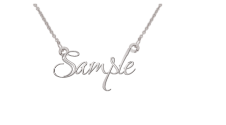 Name Necklace (1 Line) Peoples Jewellers