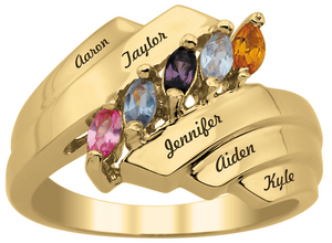 Engravable mother's ring-40196