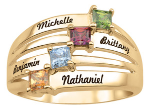 Engravable mother's ring-40048