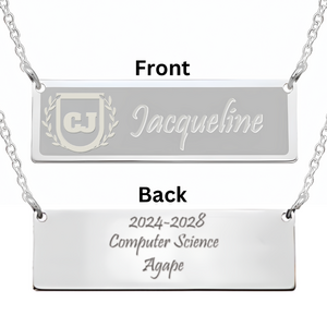 East Meets West Long Bar Necklace