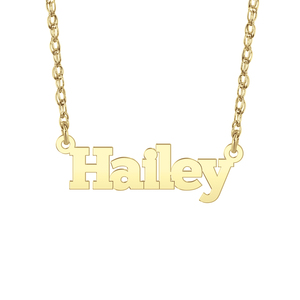 Block Name Necklace